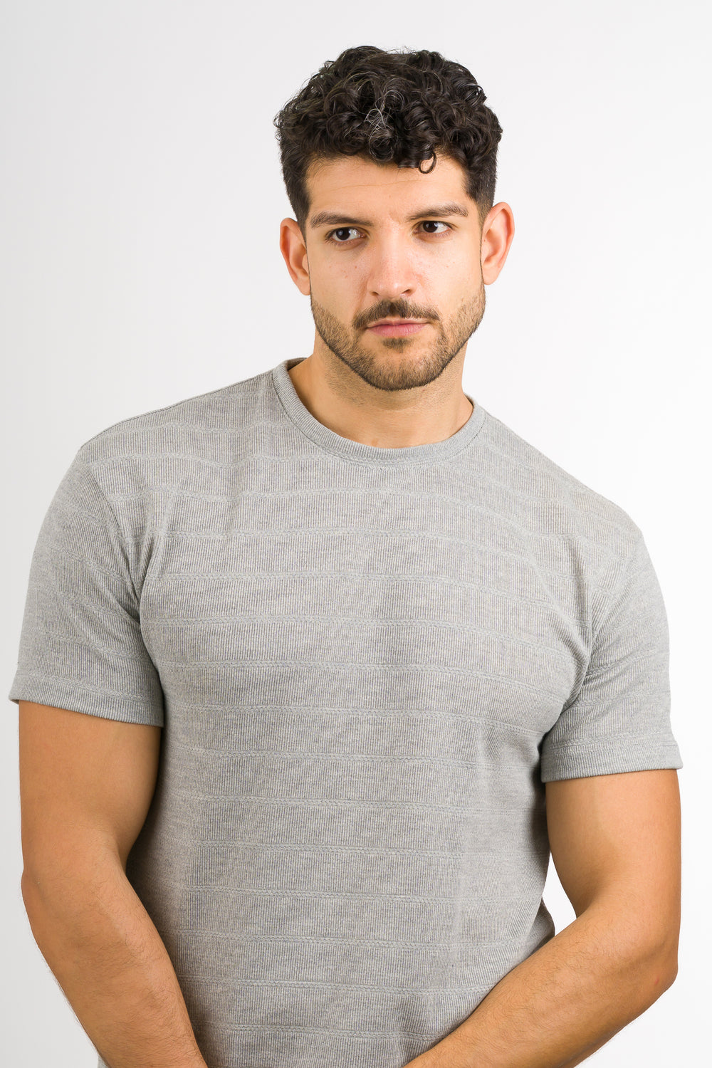 T-Shirt Text H Gris
