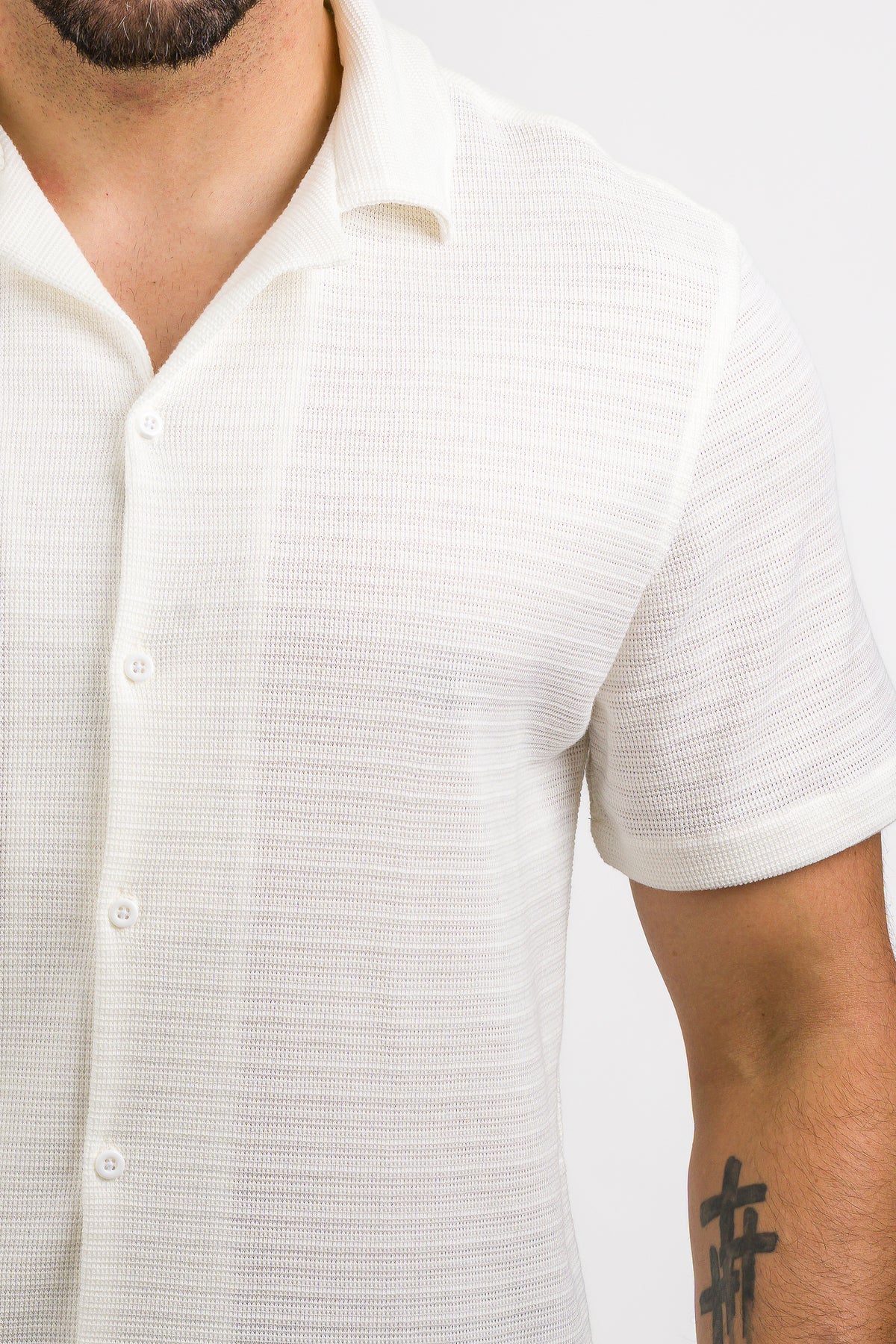 Camisa Text N Blanco H - Voszmen