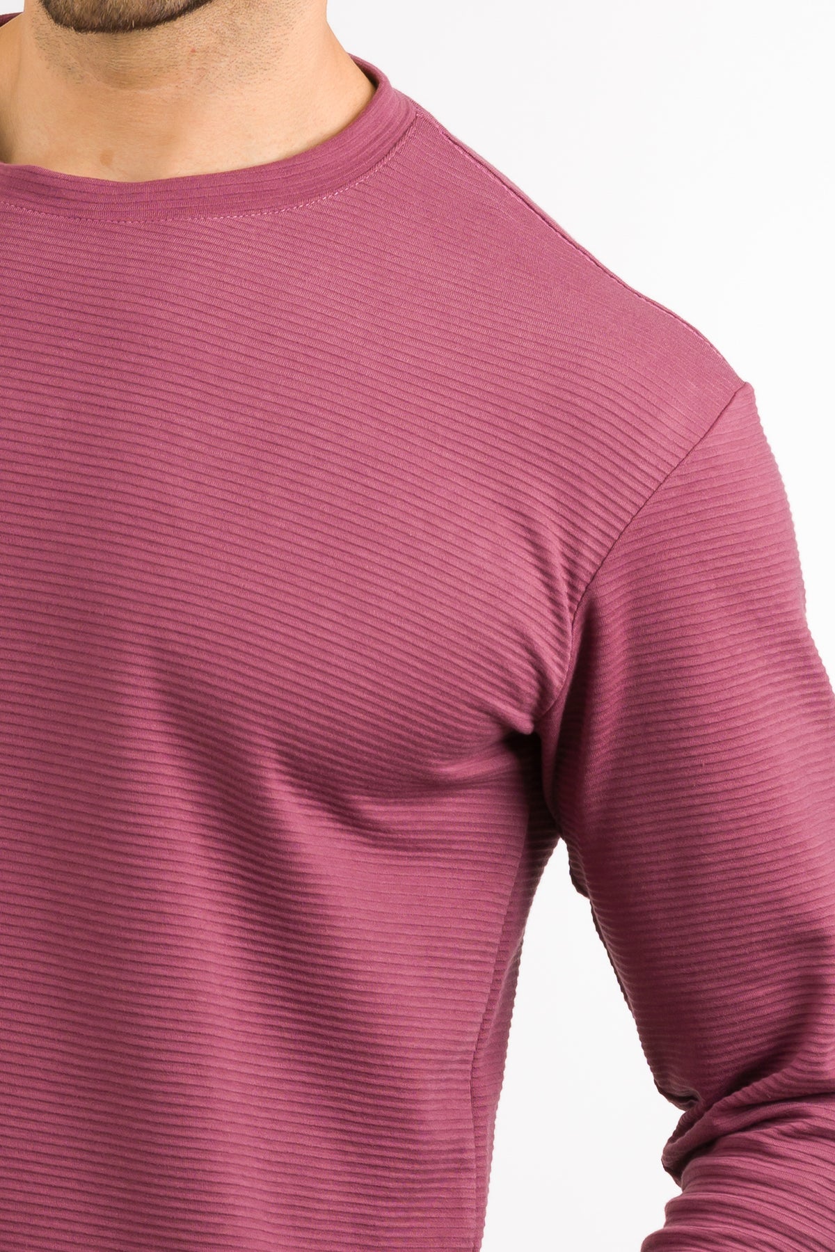 Camiseta ML Text B Palo Rosa Dark - Voszmen