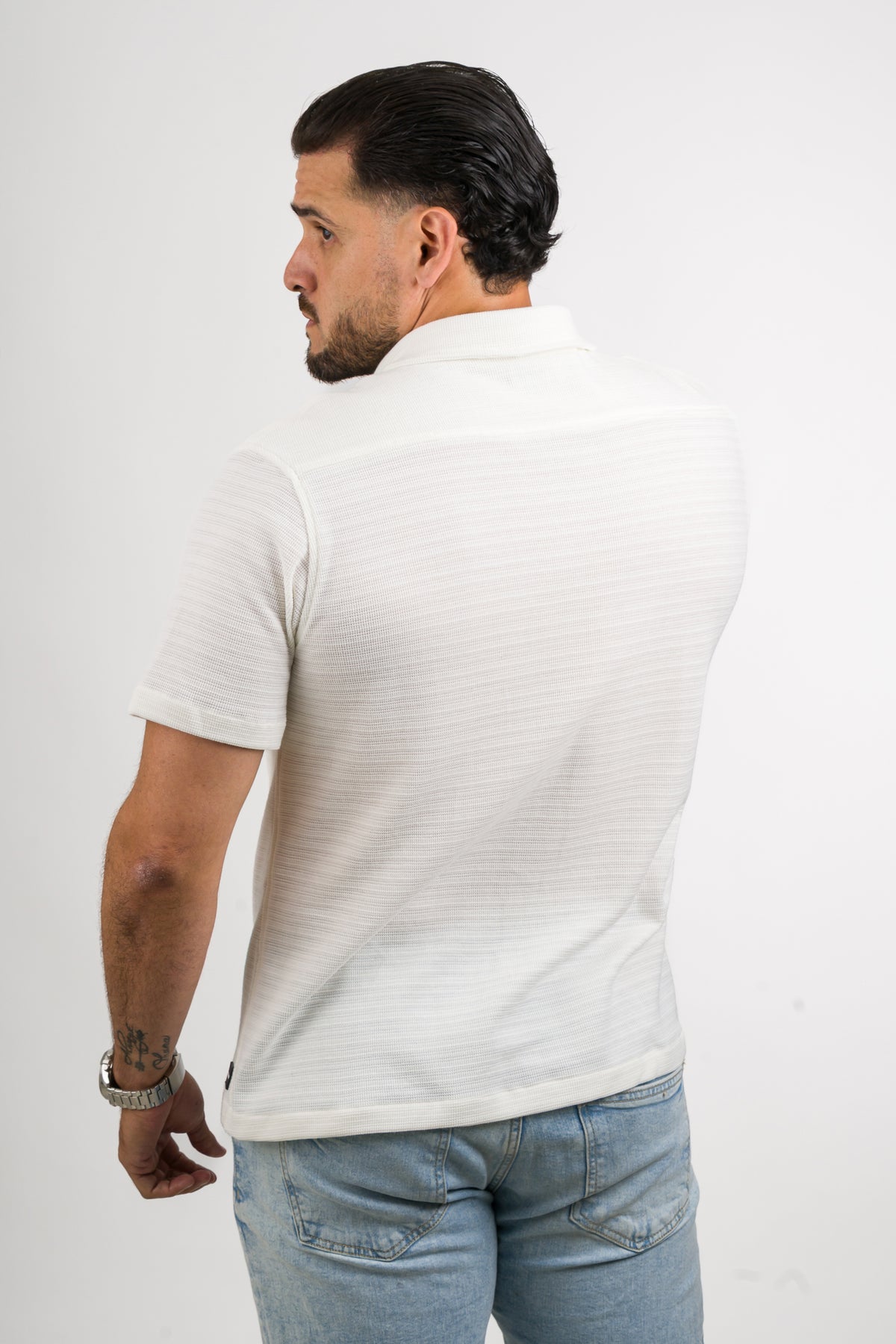 Camisa Text N Blanco H - Voszmen
