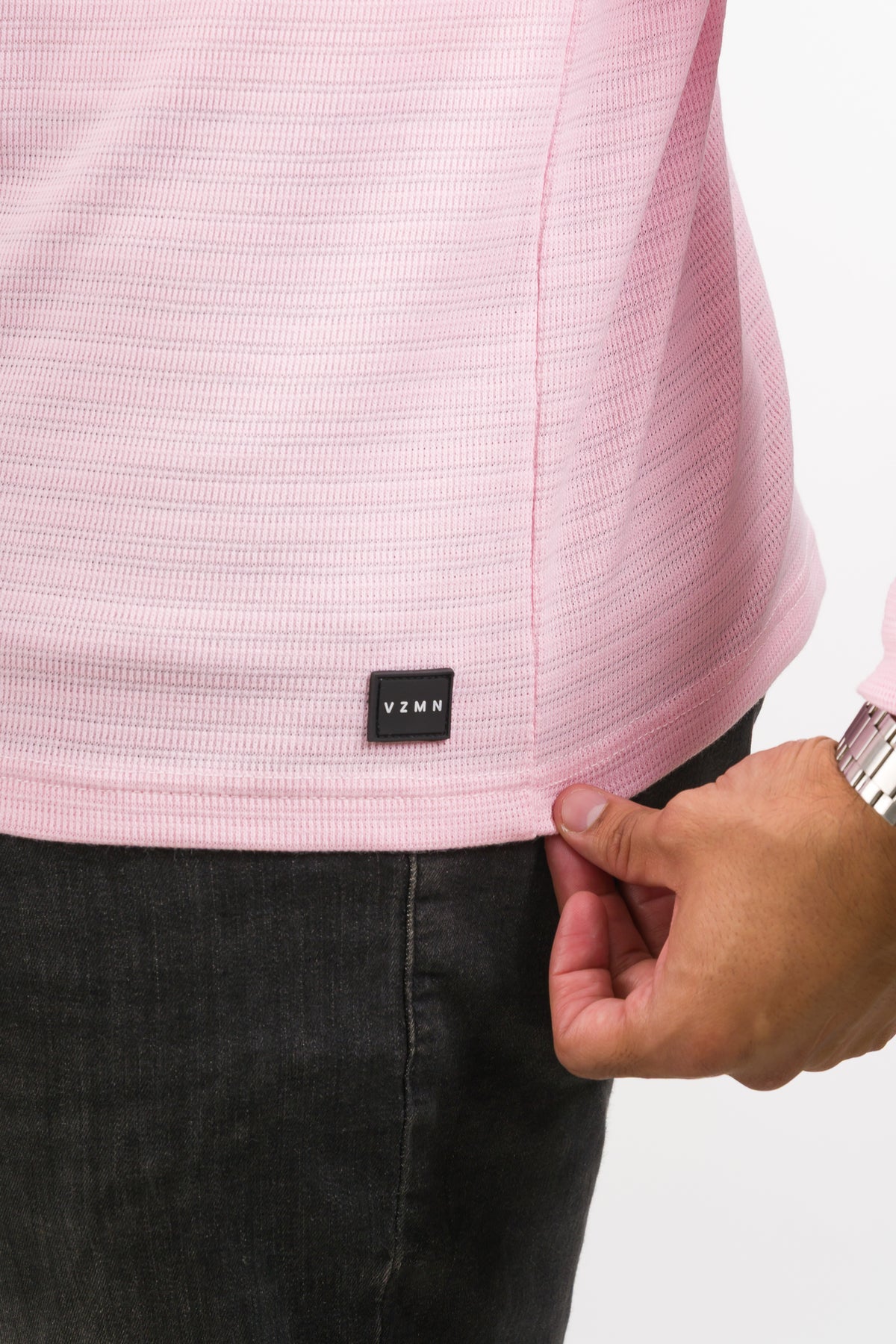 Camiseta ML Text N rosado - Voszmen