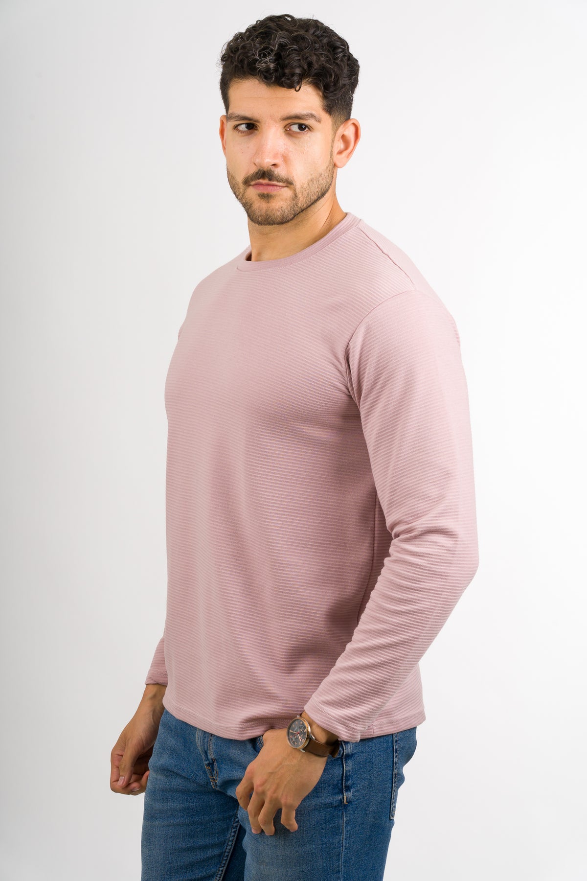 Camiseta ML Text B Palo Rosa - Voszmen