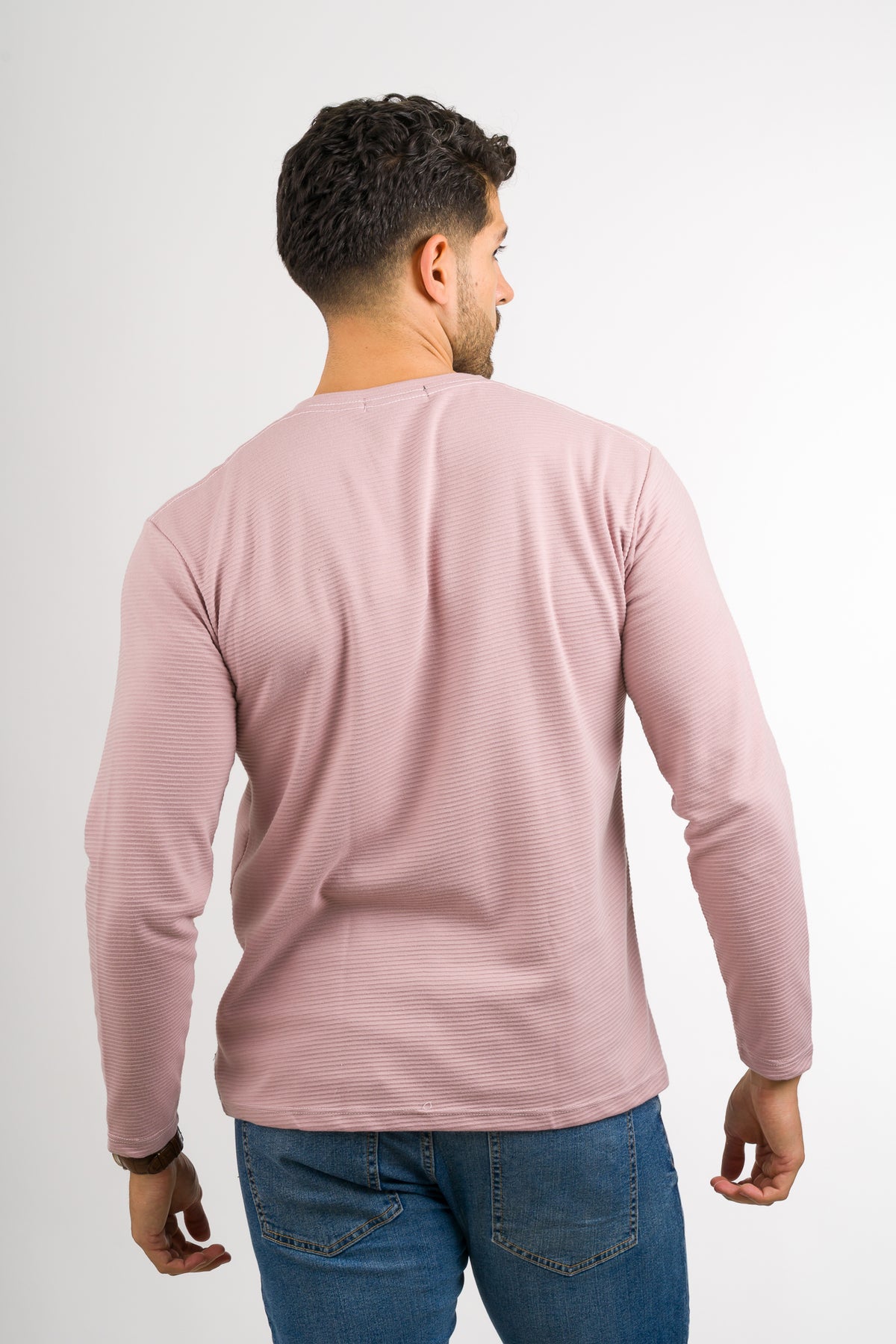 Camiseta ML Text B Palo Rosa - Voszmen