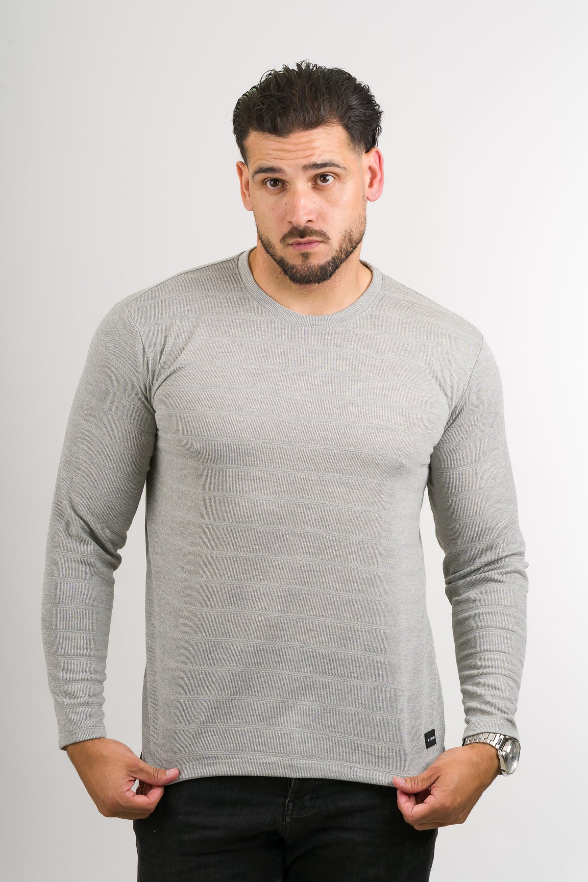 Camiseta ML Text H Gris - Voszmen