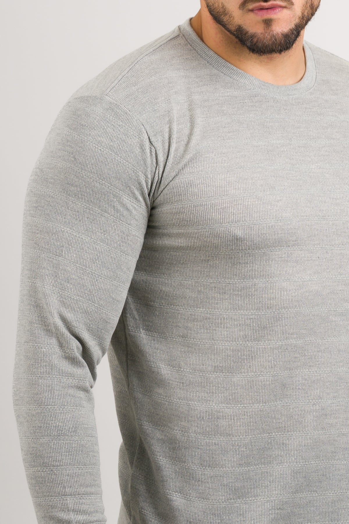 Camiseta ML Text H Gris - Voszmen