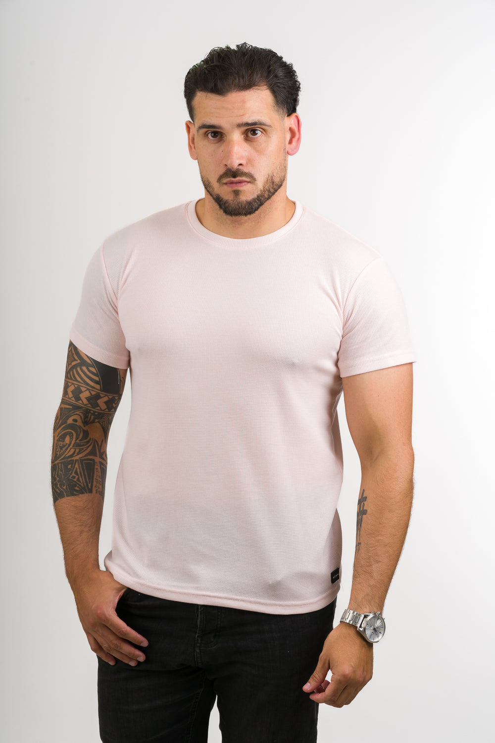 T-Shirt Text M Light Orange