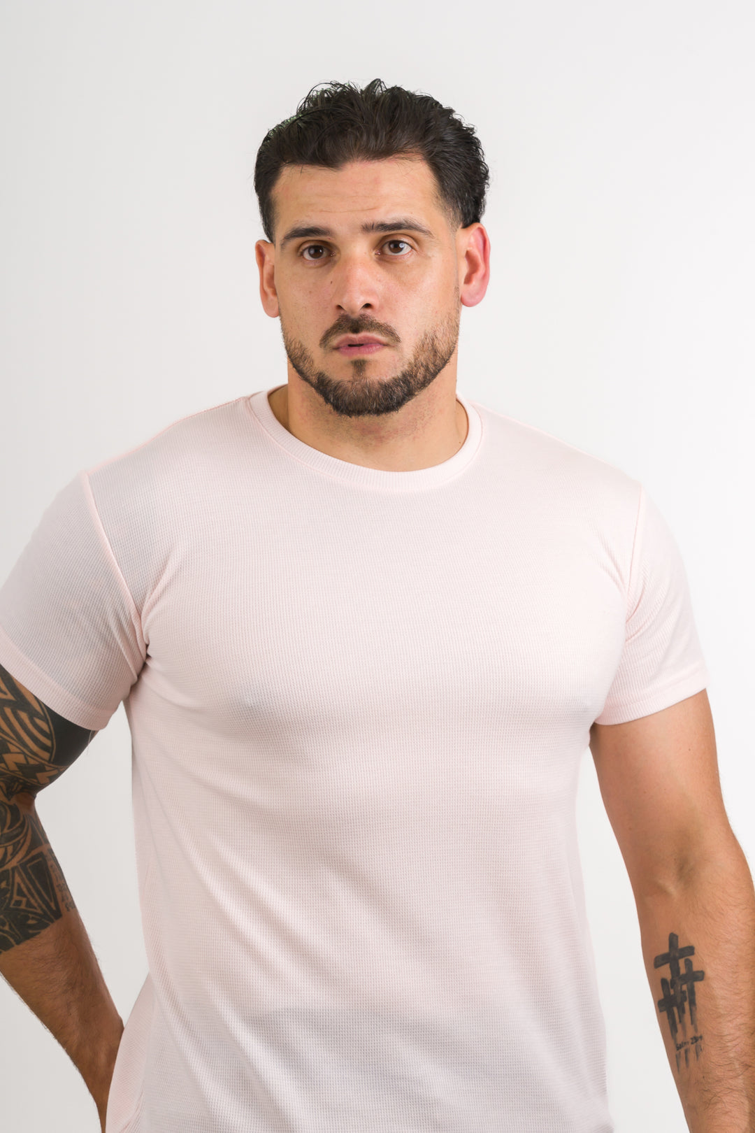 T-Shirt Text M Light Orange