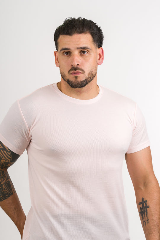 T-Shirt Text M Light Orange