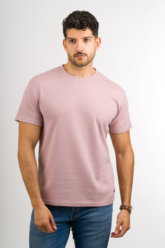 T-Shirt Text B Palo Rosa