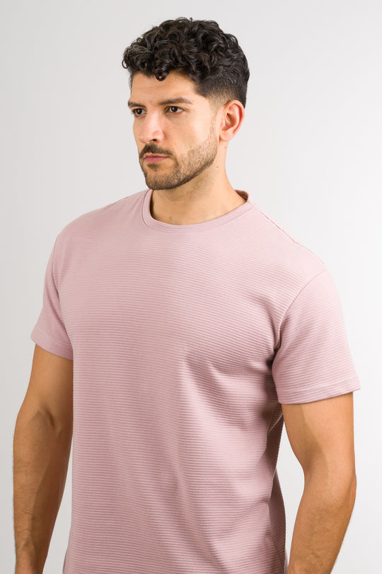 T-Shirt Text B Palo Rosa