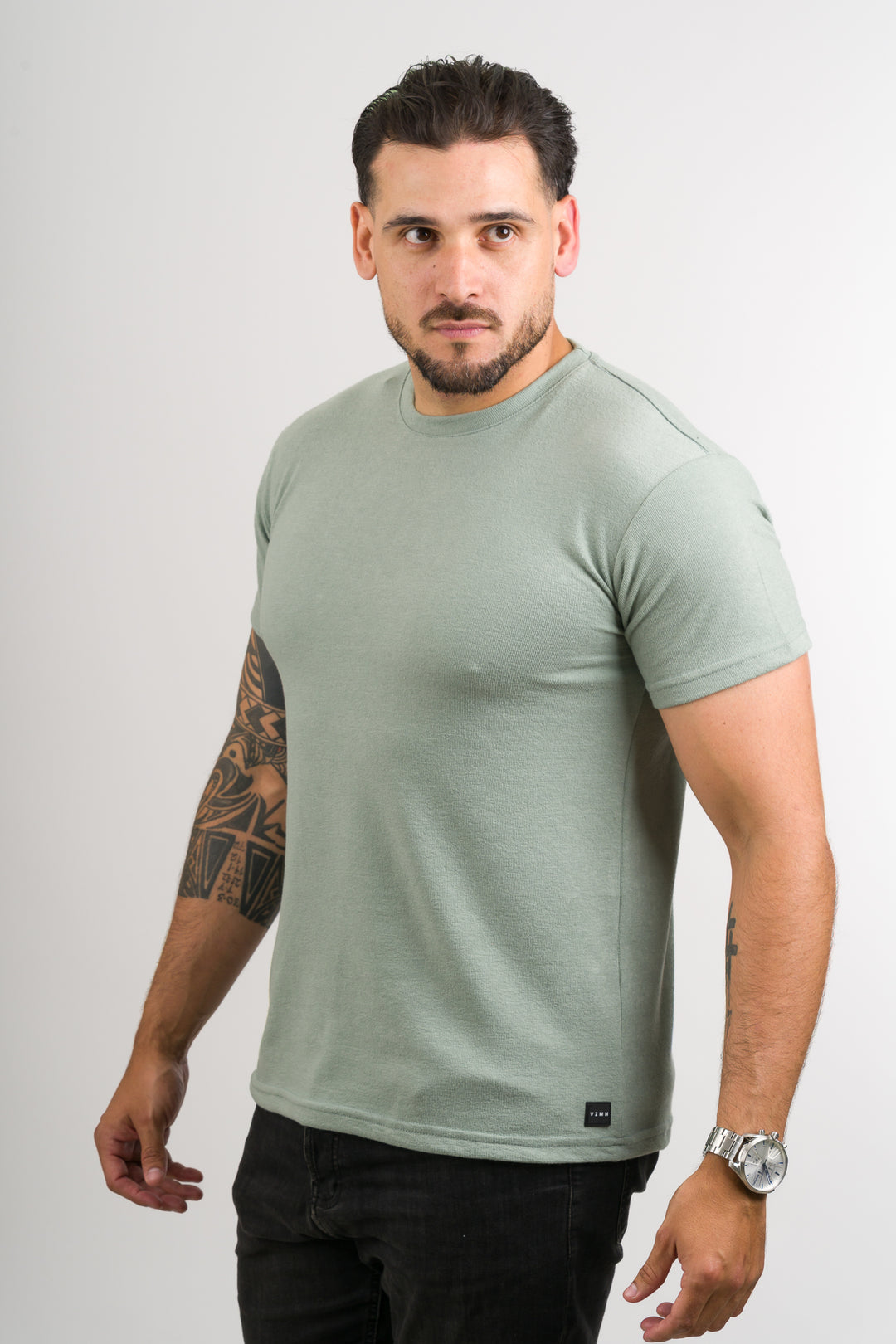 T-Shirt Text DL Verde Pastel