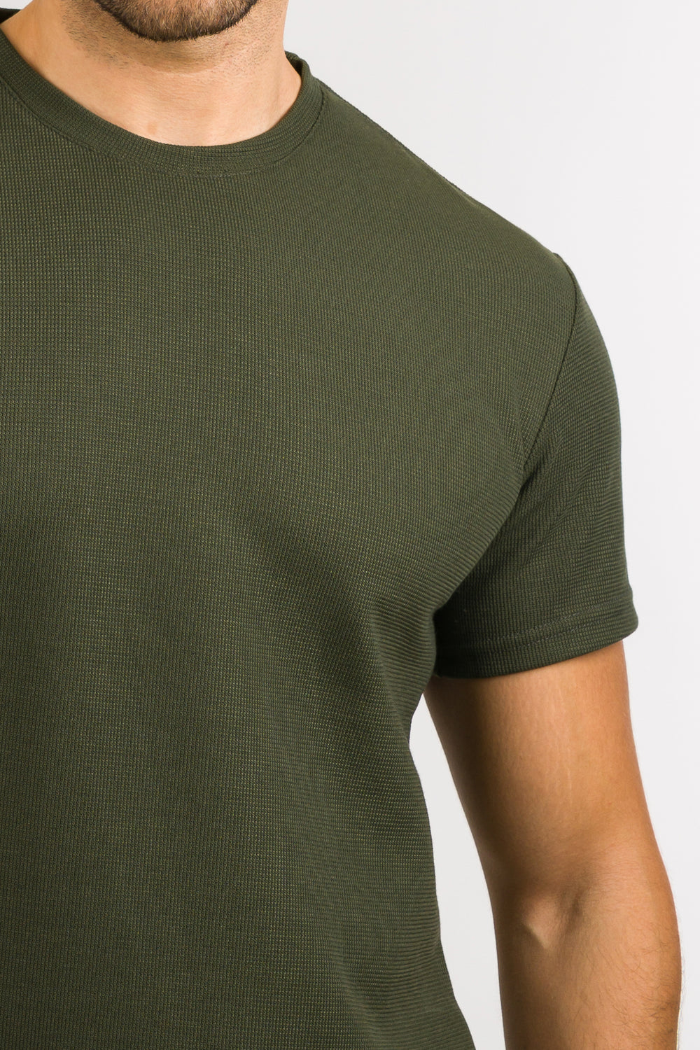 T-Shirt Text F Verde Musgo