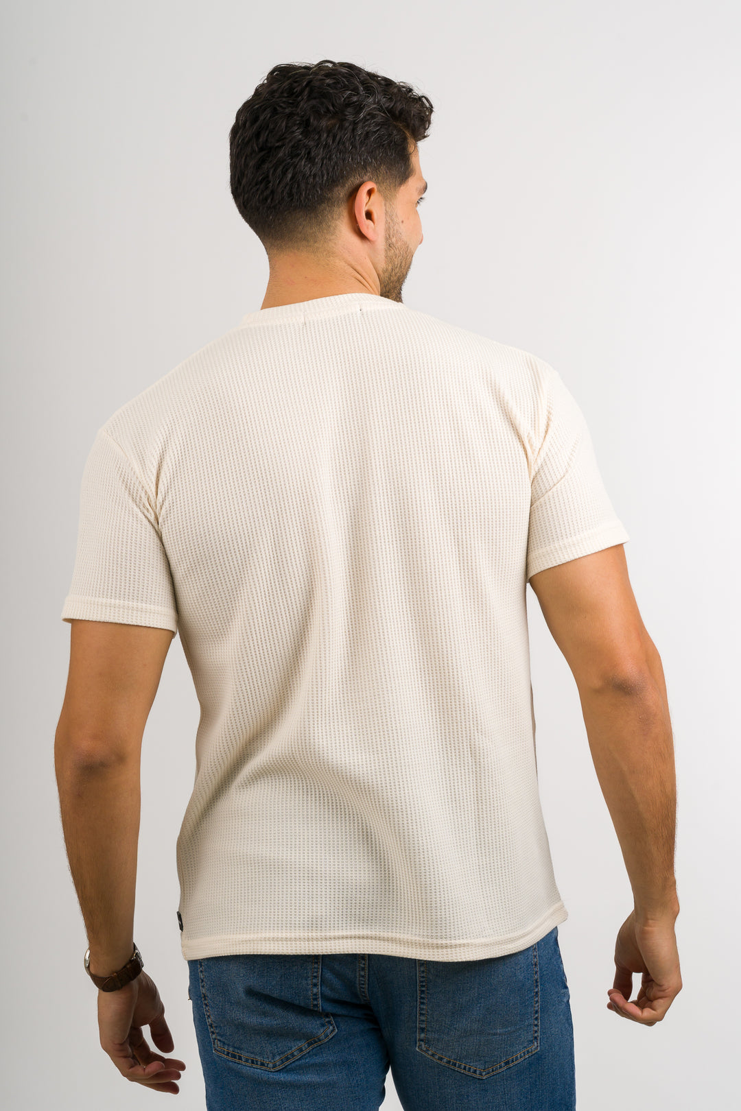 T-Shirt Text Q Crema