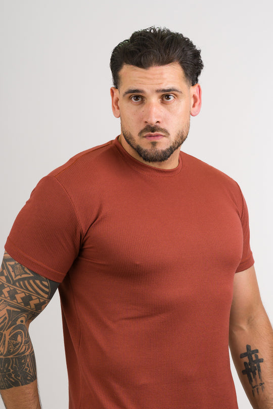 T-Shirt Text NW Terracota