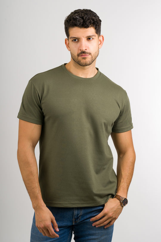 T-Shirt Text FZ Verde Musgo