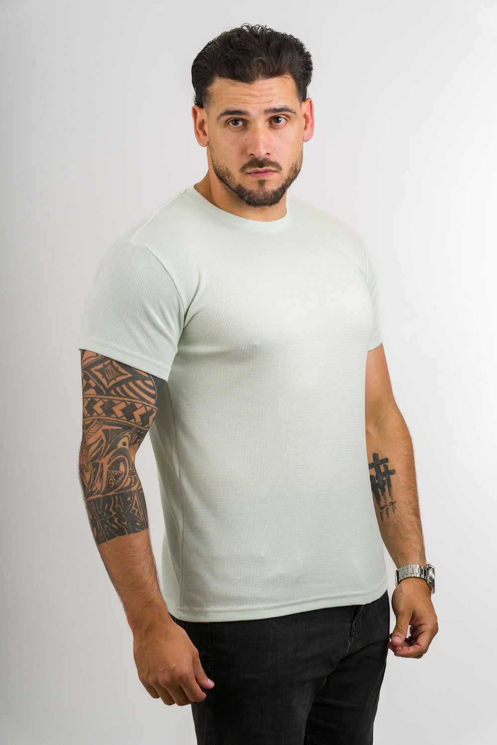 T-Shirt Text M Verde Light