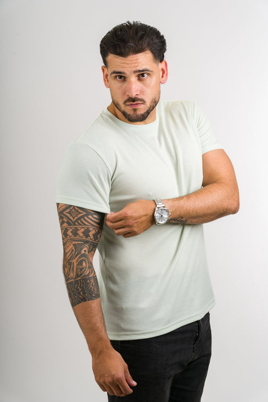 T-Shirt Text M Verde Light