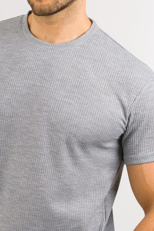 T-Shirt Text Q Gris