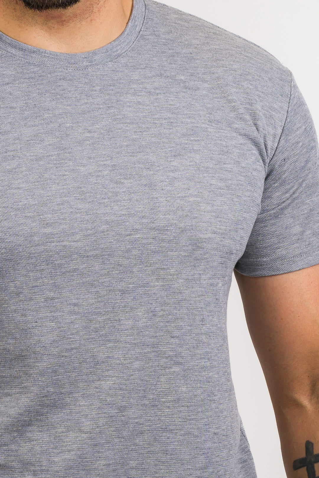T-Shirt Text C Gris Claro