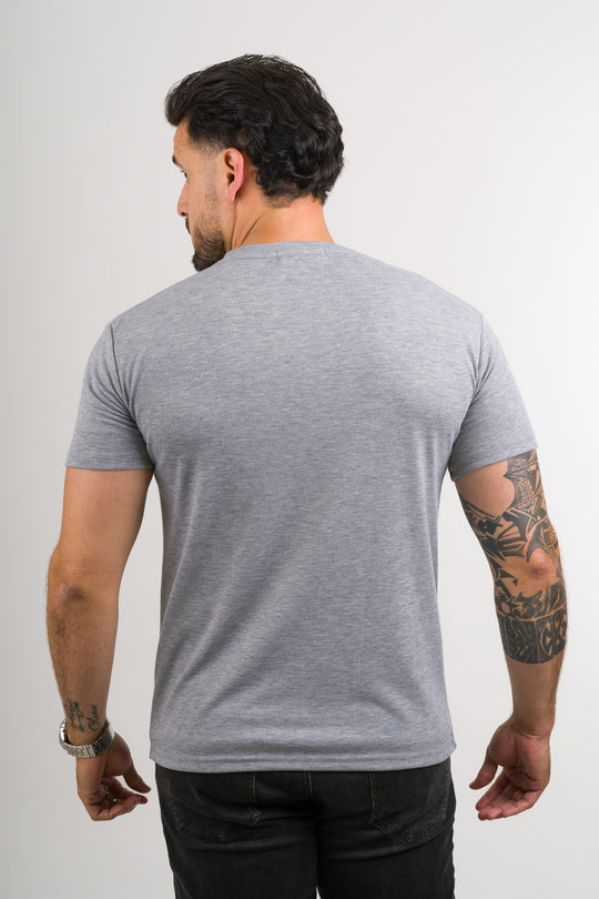T-Shirt Text C Gris Claro