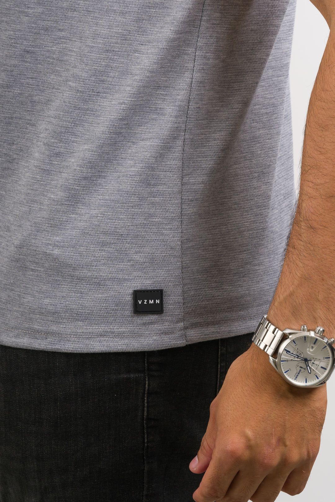 T-Shirt Text C Gris Claro
