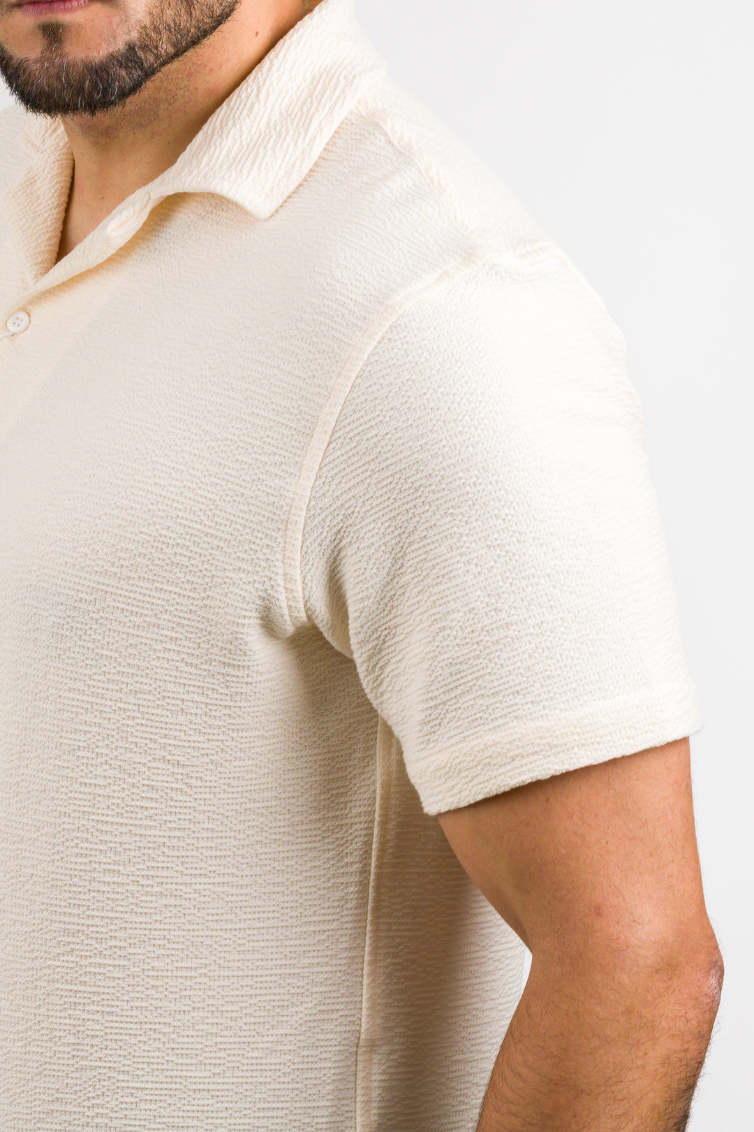 Camisa Text Rk Crema