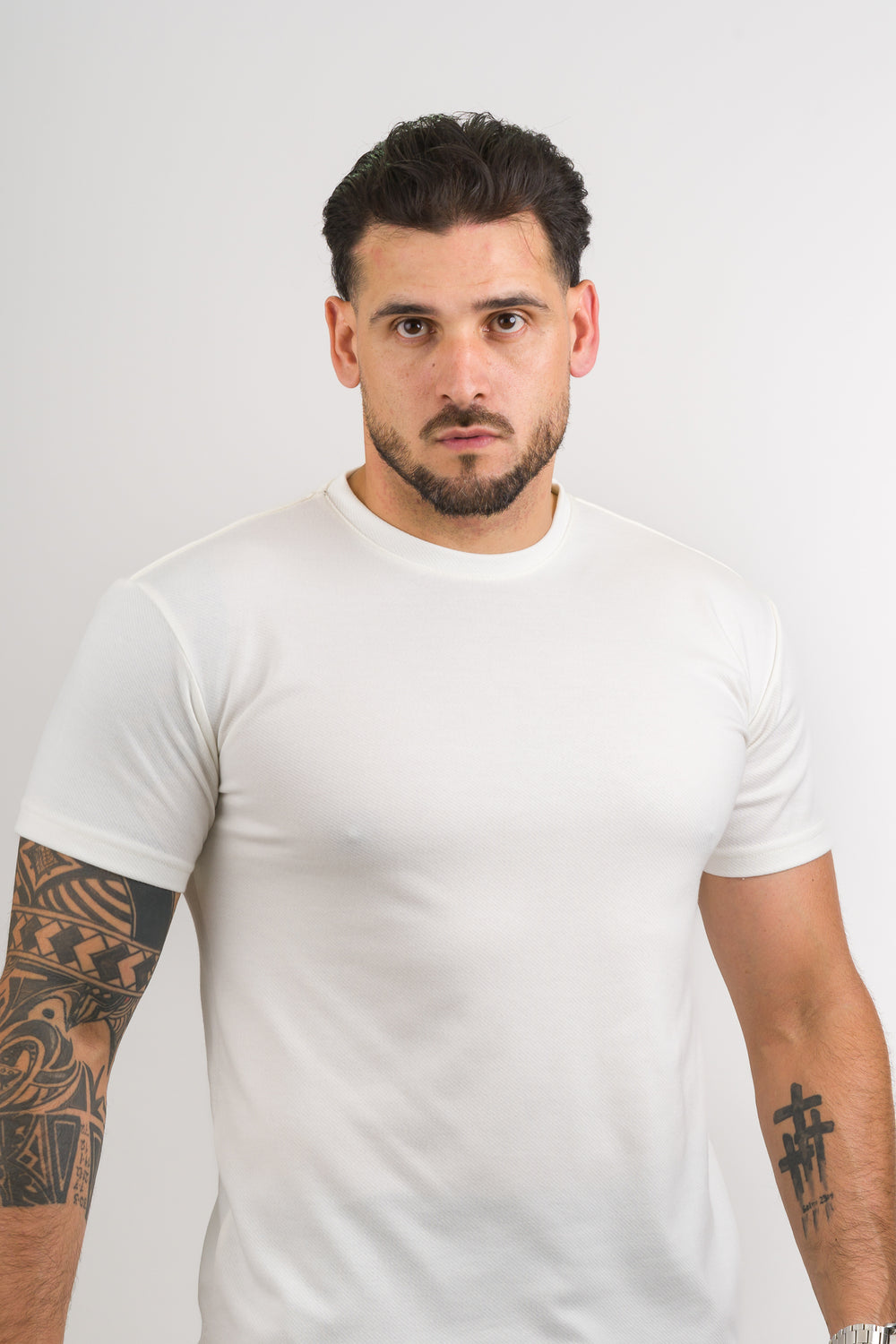 T-Shirt Text FZ Blanco Hueso