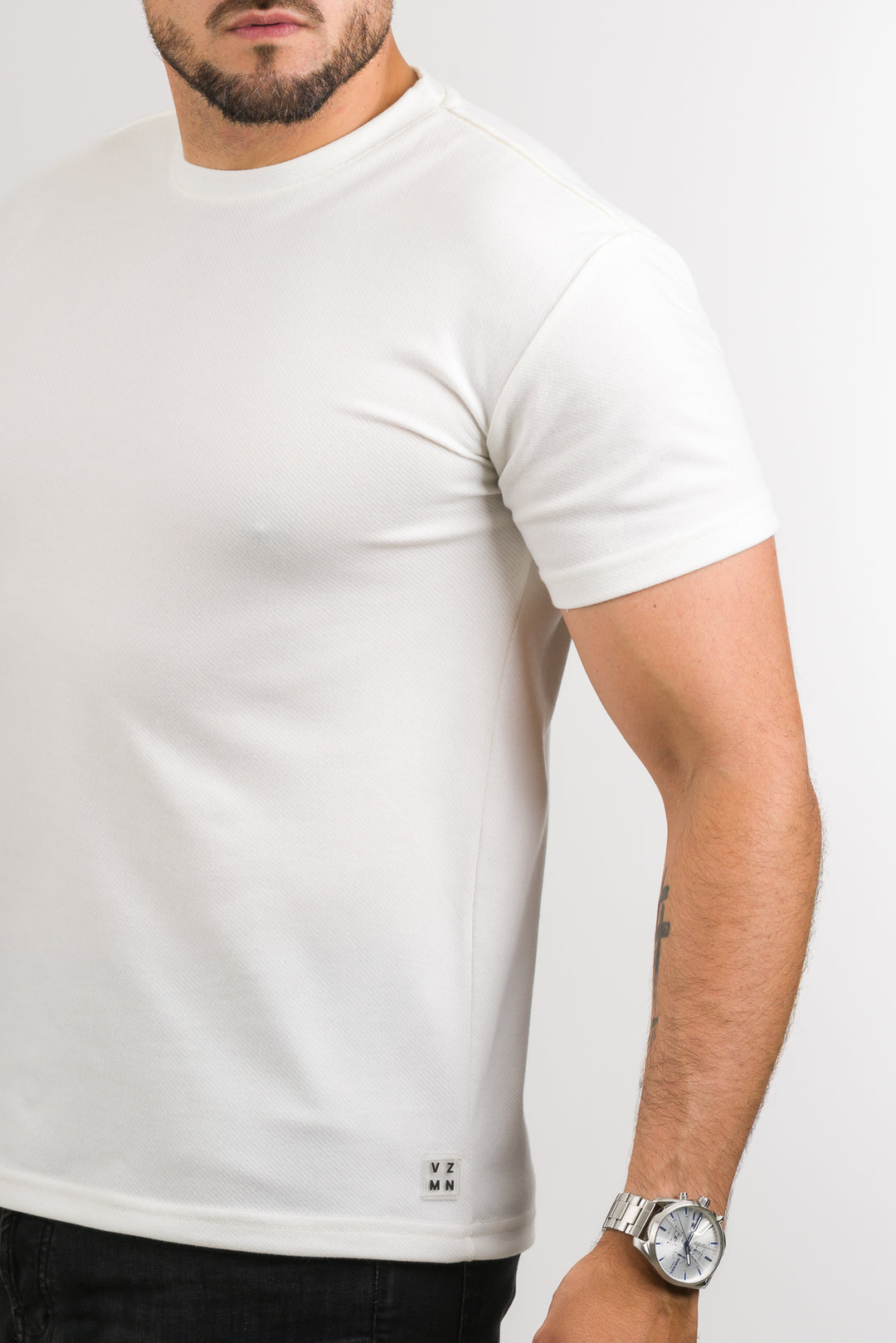 T-Shirt Text FZ Blanco Hueso