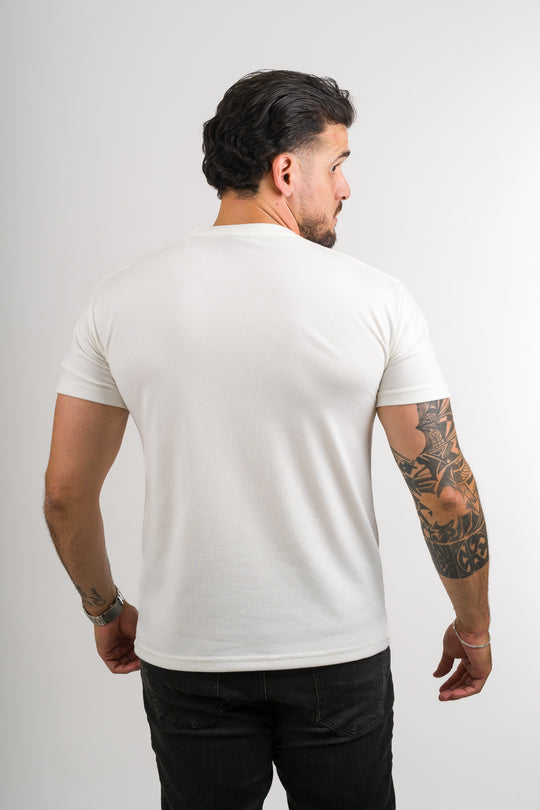 T-Shirt Text FZ Blanco Hueso