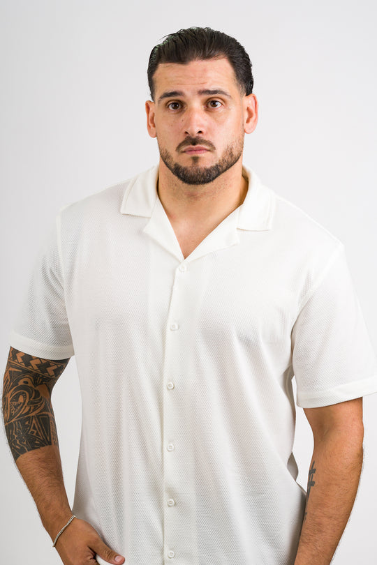 Camisa Text D blanco H
