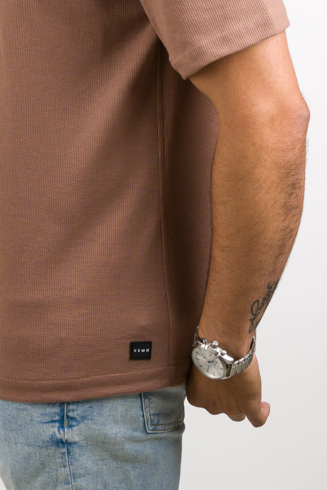 Camisa Text M Café Claro
