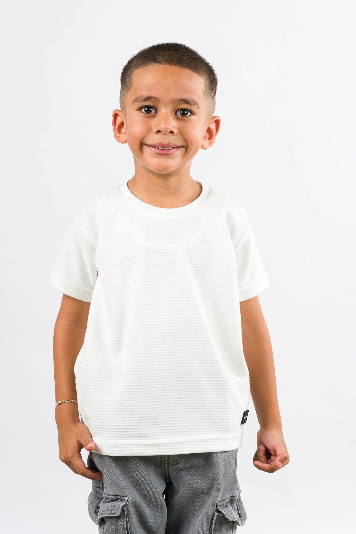T-Shirt Text B Kid Blanca - Voszmen