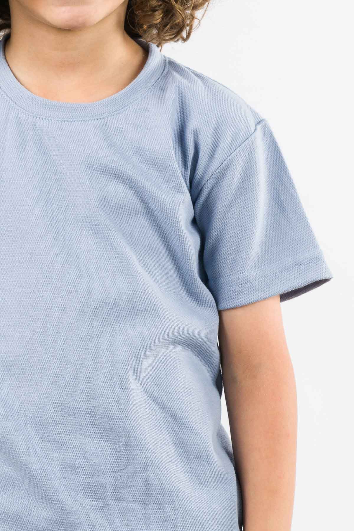 T-Shirt Text C Kid Celeste - Voszmen
