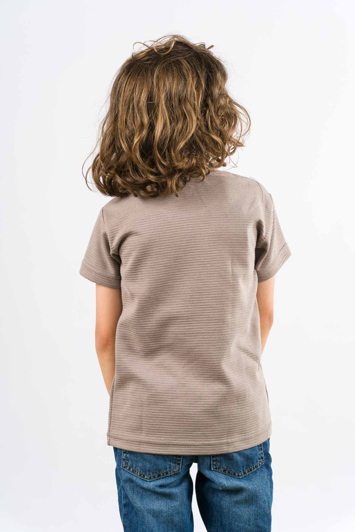 T-Shirt Text B Kid Beige O - Voszmen