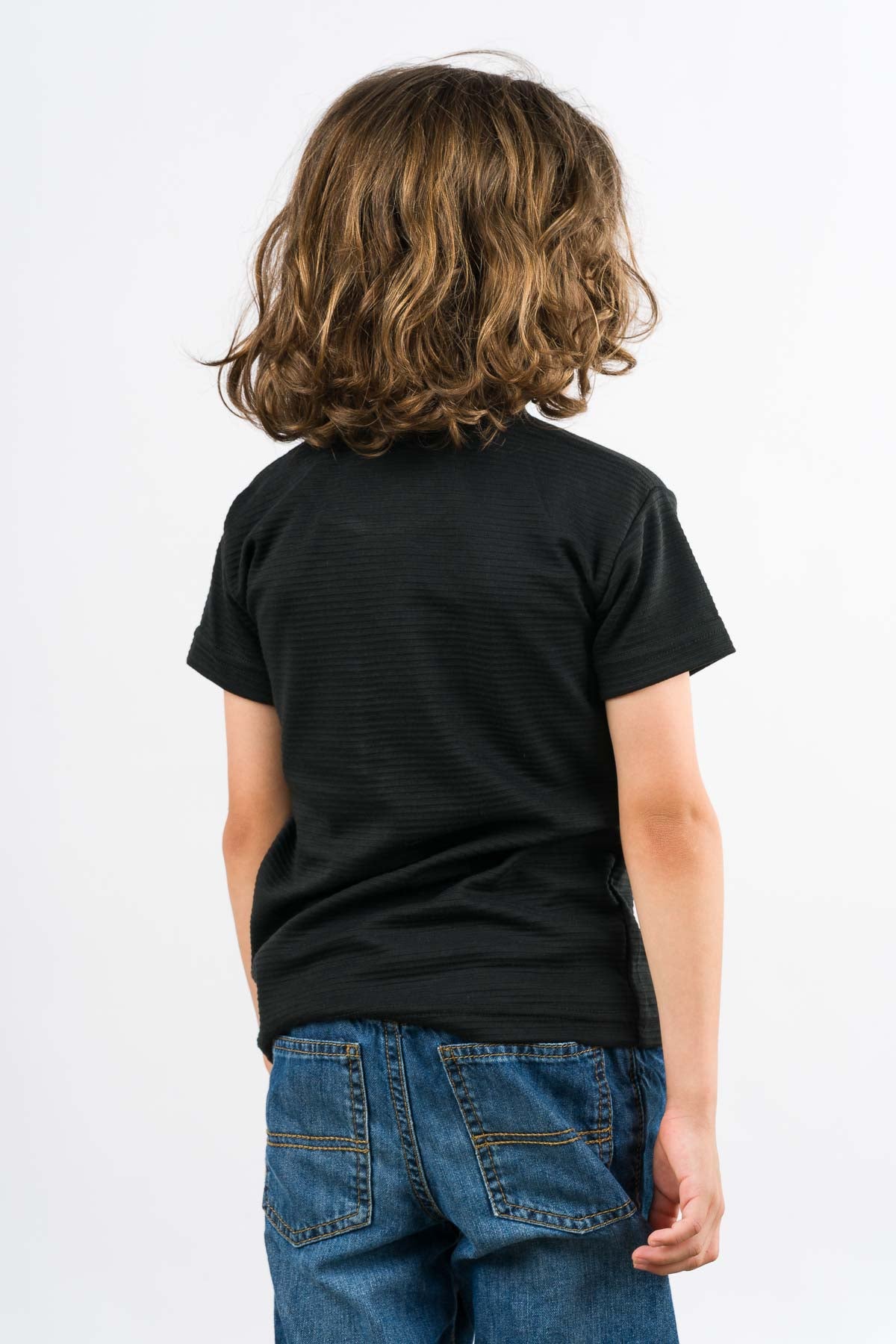 T-Shirt Text B Kid Negro - Voszmen