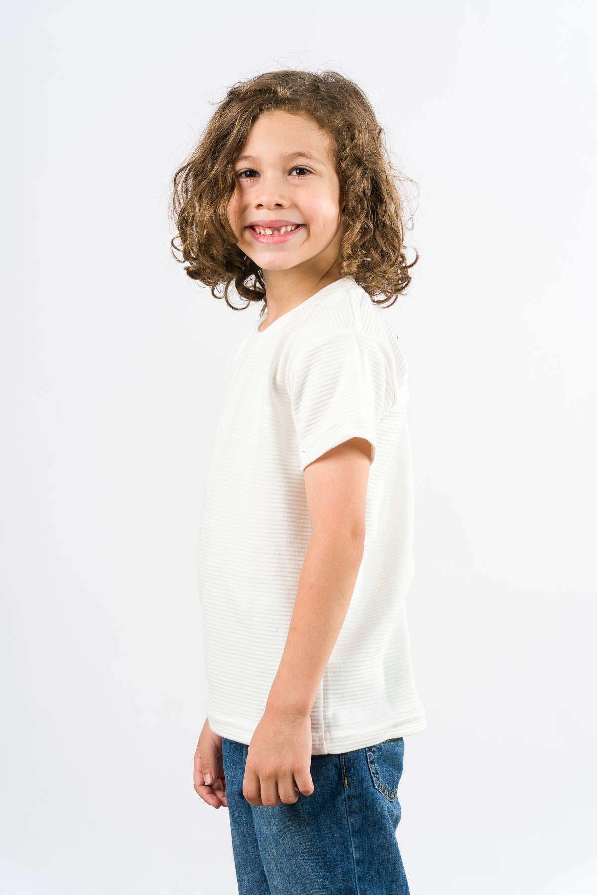 T-Shirt Text B Kid Blanca - Voszmen