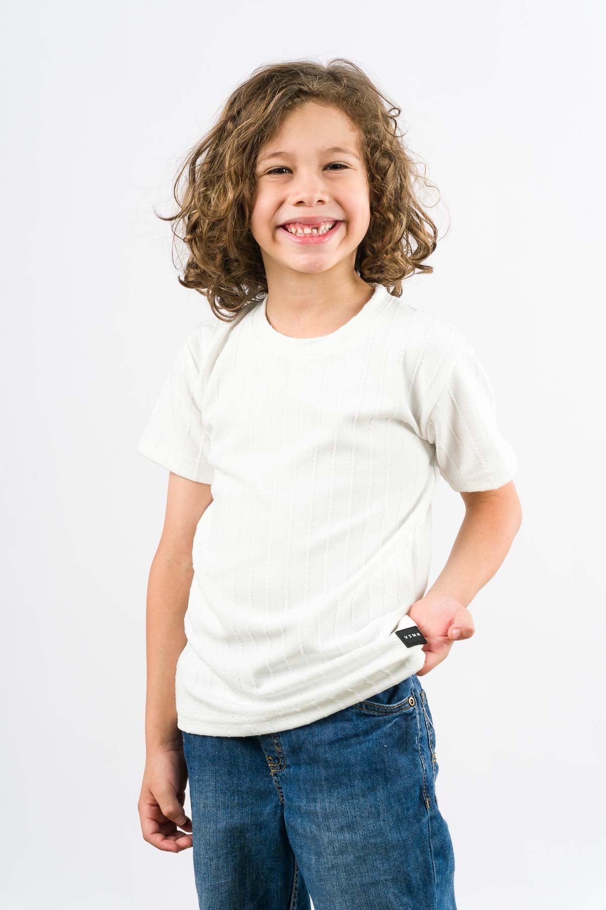 T-Shirt Text Kr Kid Blanca - Voszmen