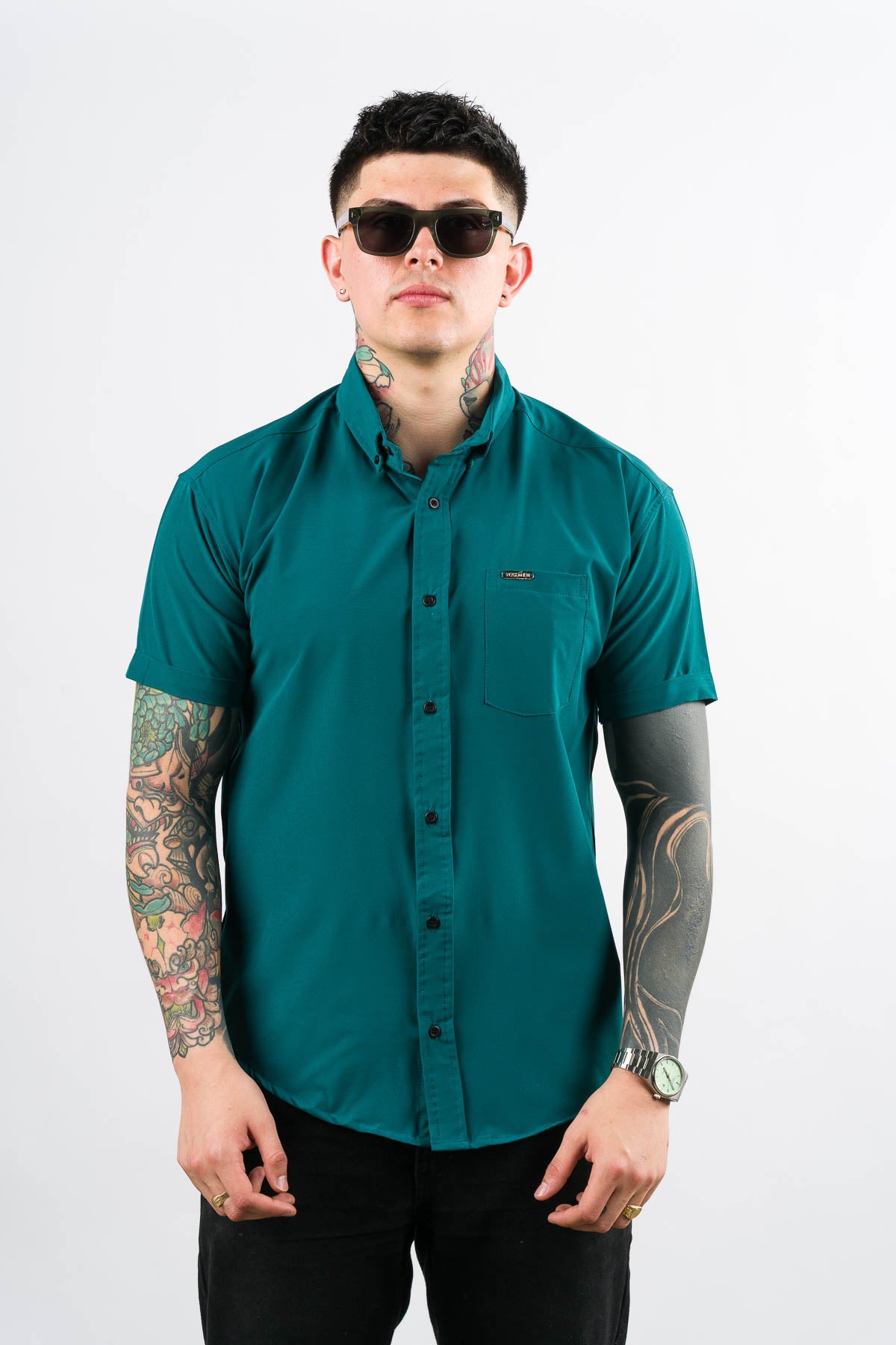 Camisa Button Triple Green - Voszmen