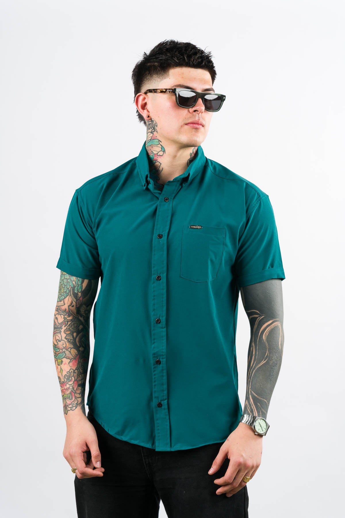 Camisa Button Triple Green - Voszmen