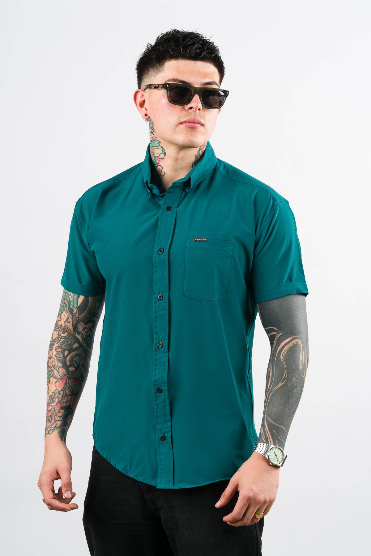 Camisa Button Triple Green - Voszmen