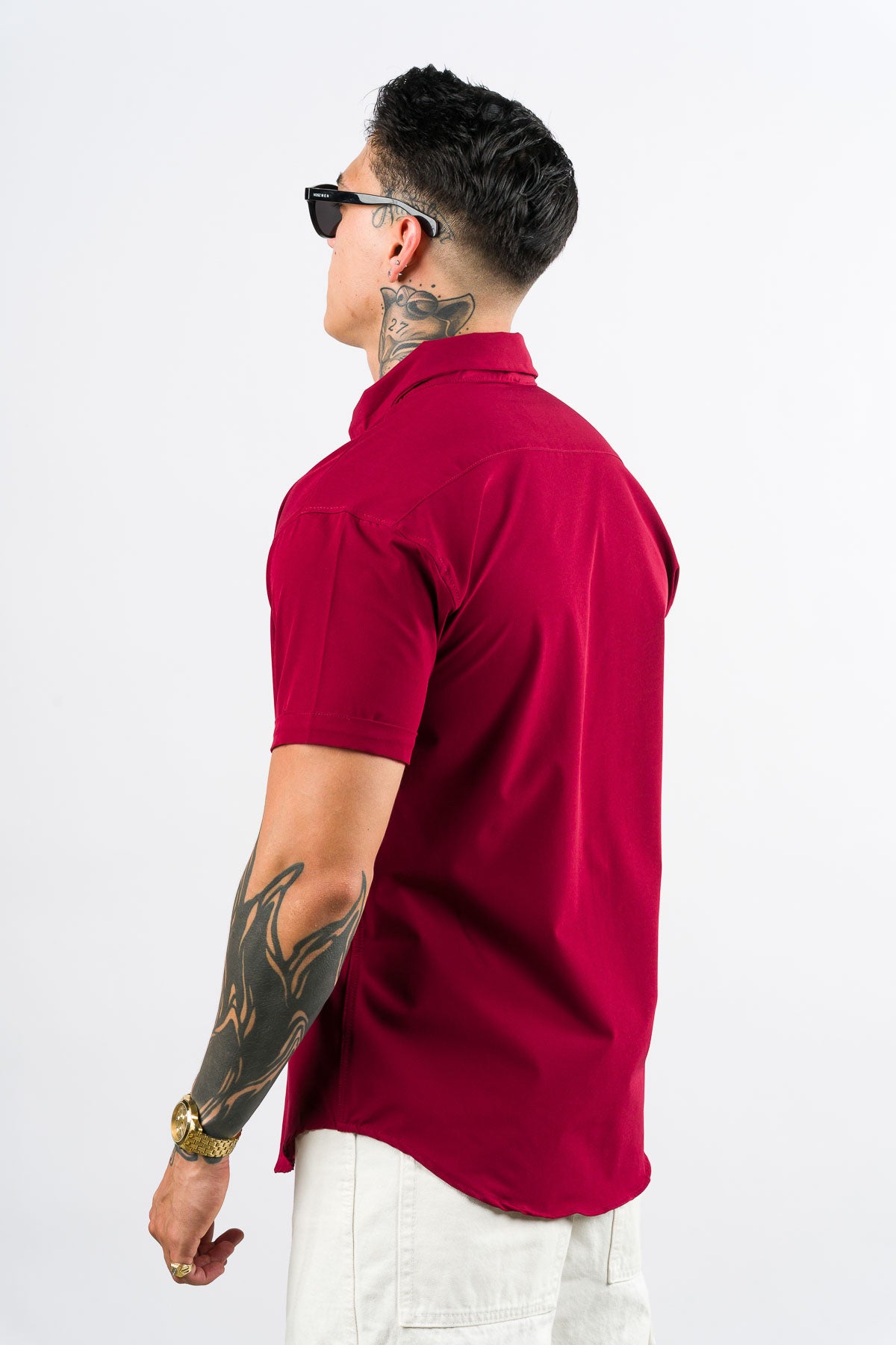 Camisa Button Triple Wine - Voszmen