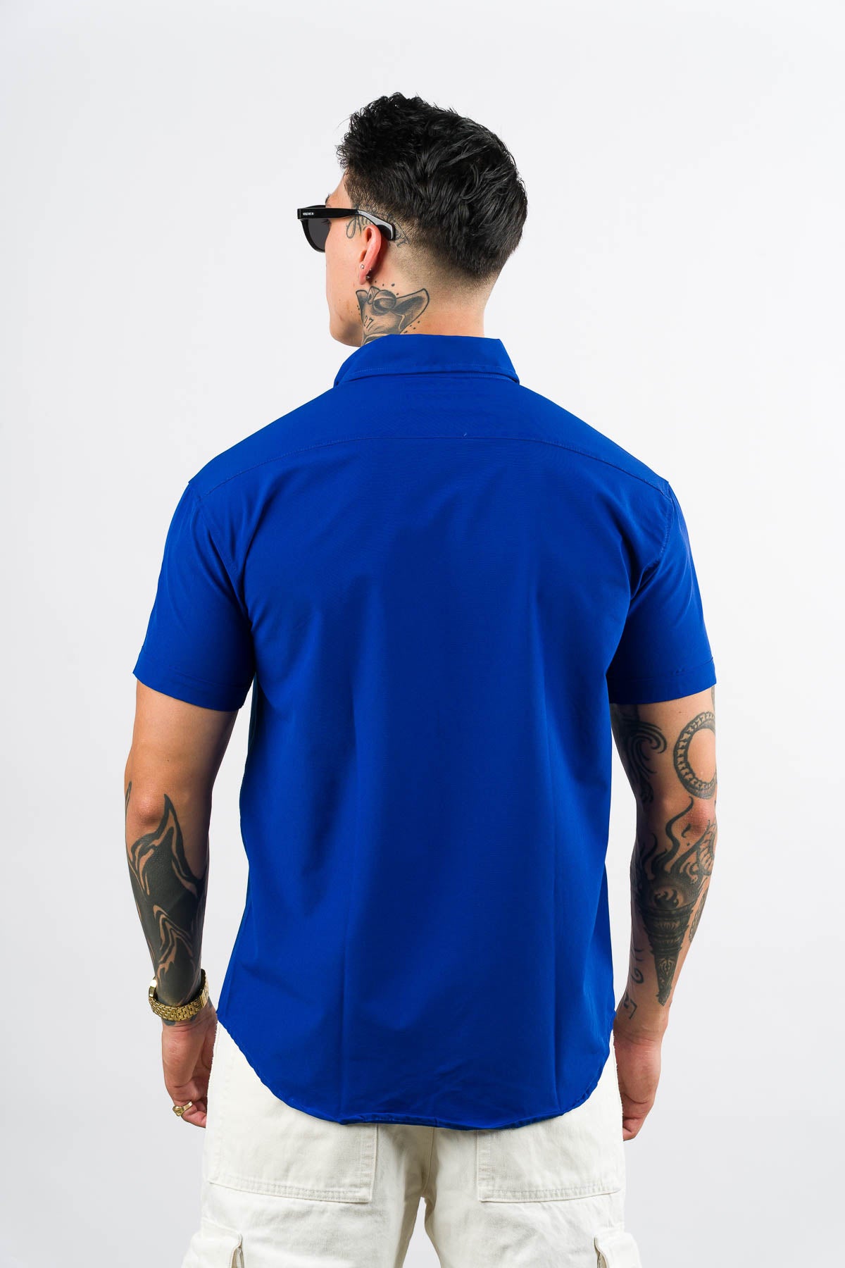 Camisa Button Triple Blue - Voszmen