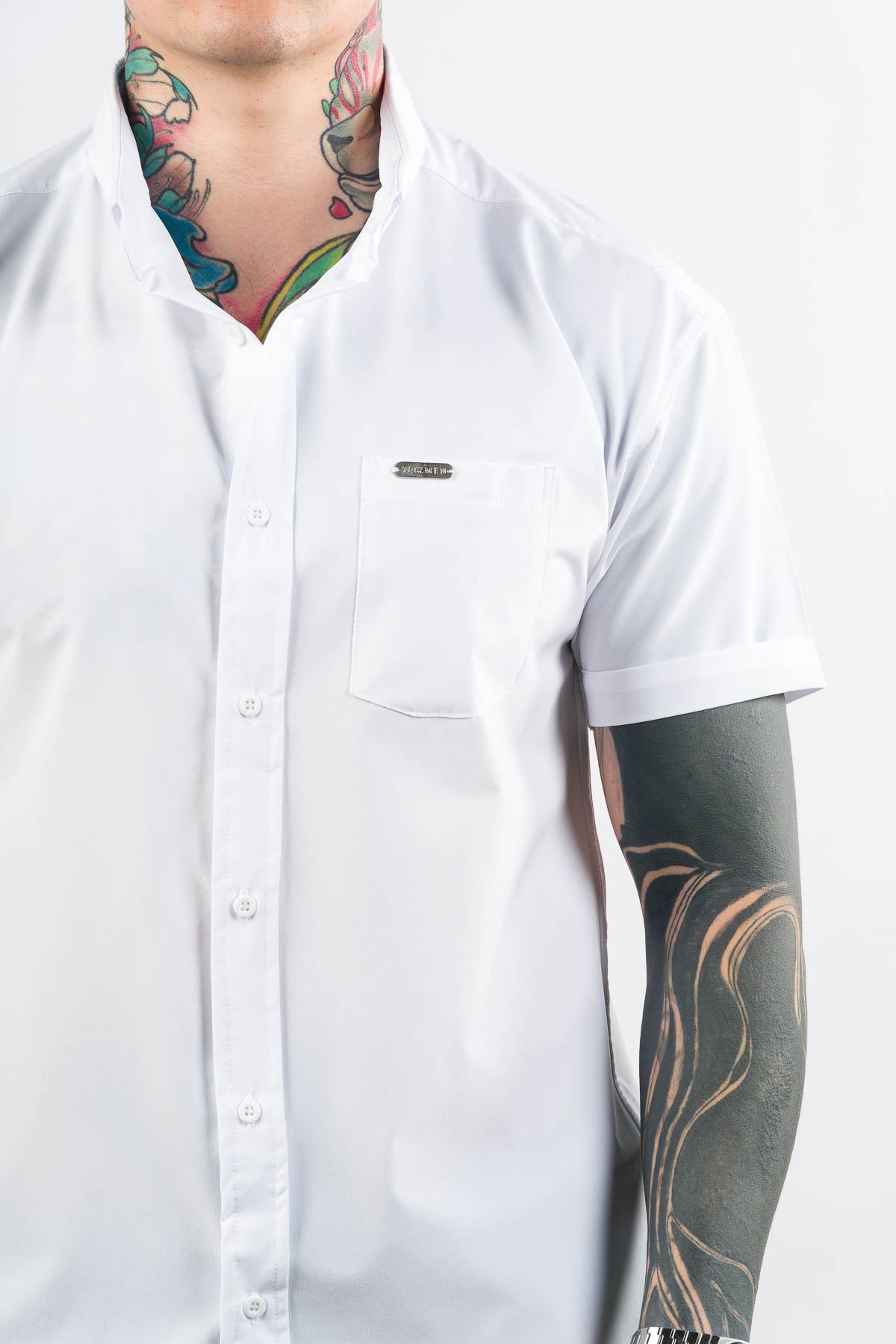 Camisa Button Triple White - Voszmen