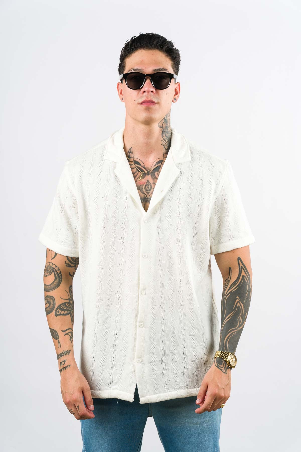 Camisa Over Tejida Mt Blanca H - Voszmen