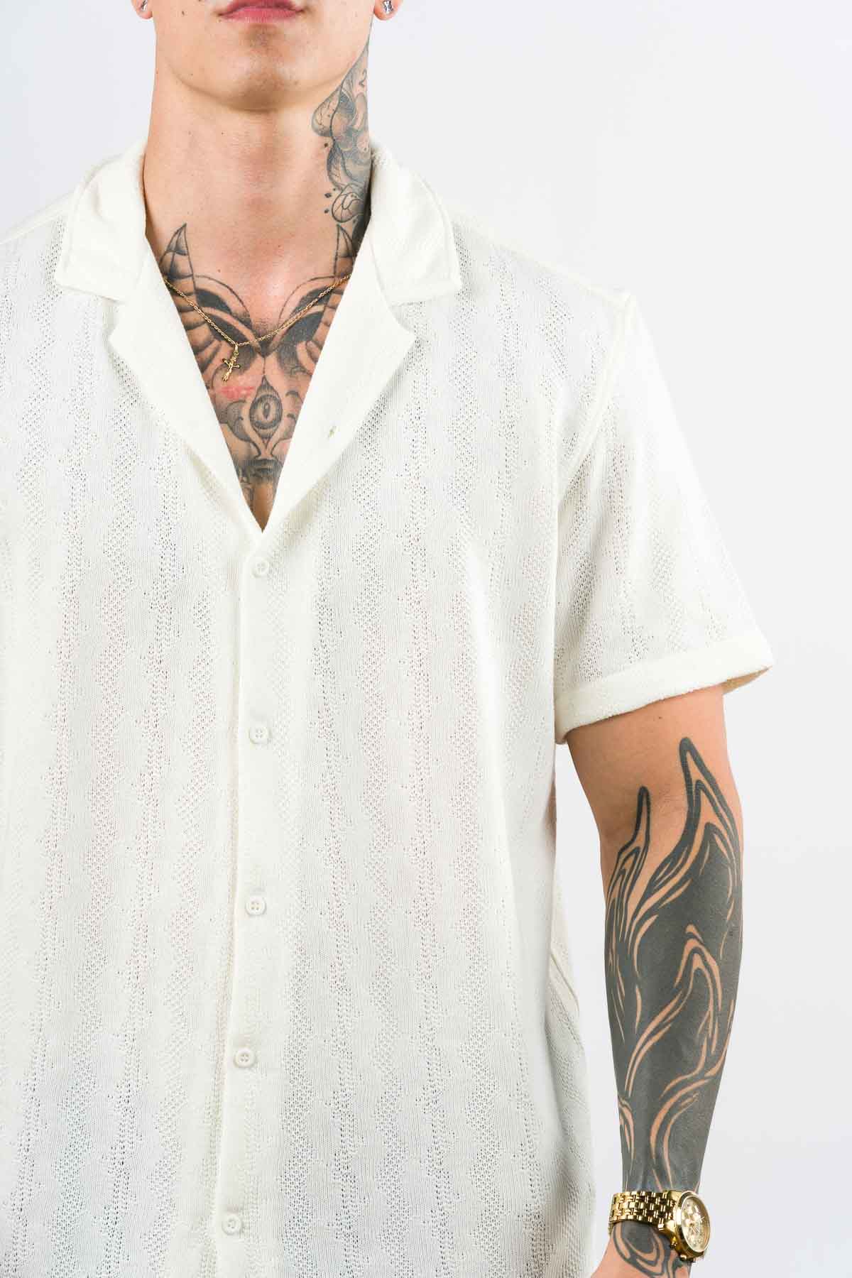 Camisa Over Tejida Mt Blanca H - Voszmen