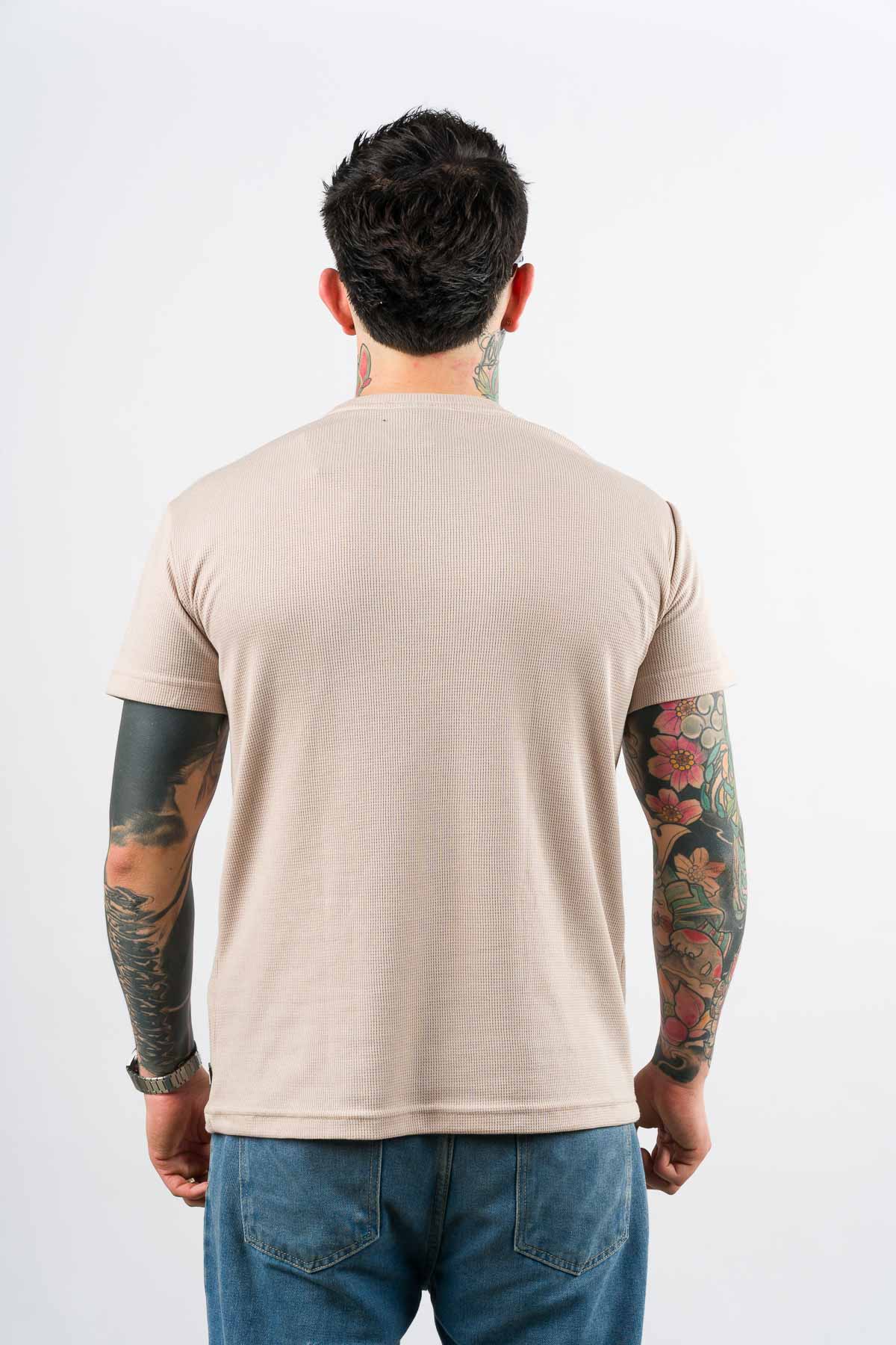 T-Shirt Text M Beige - Voszmen