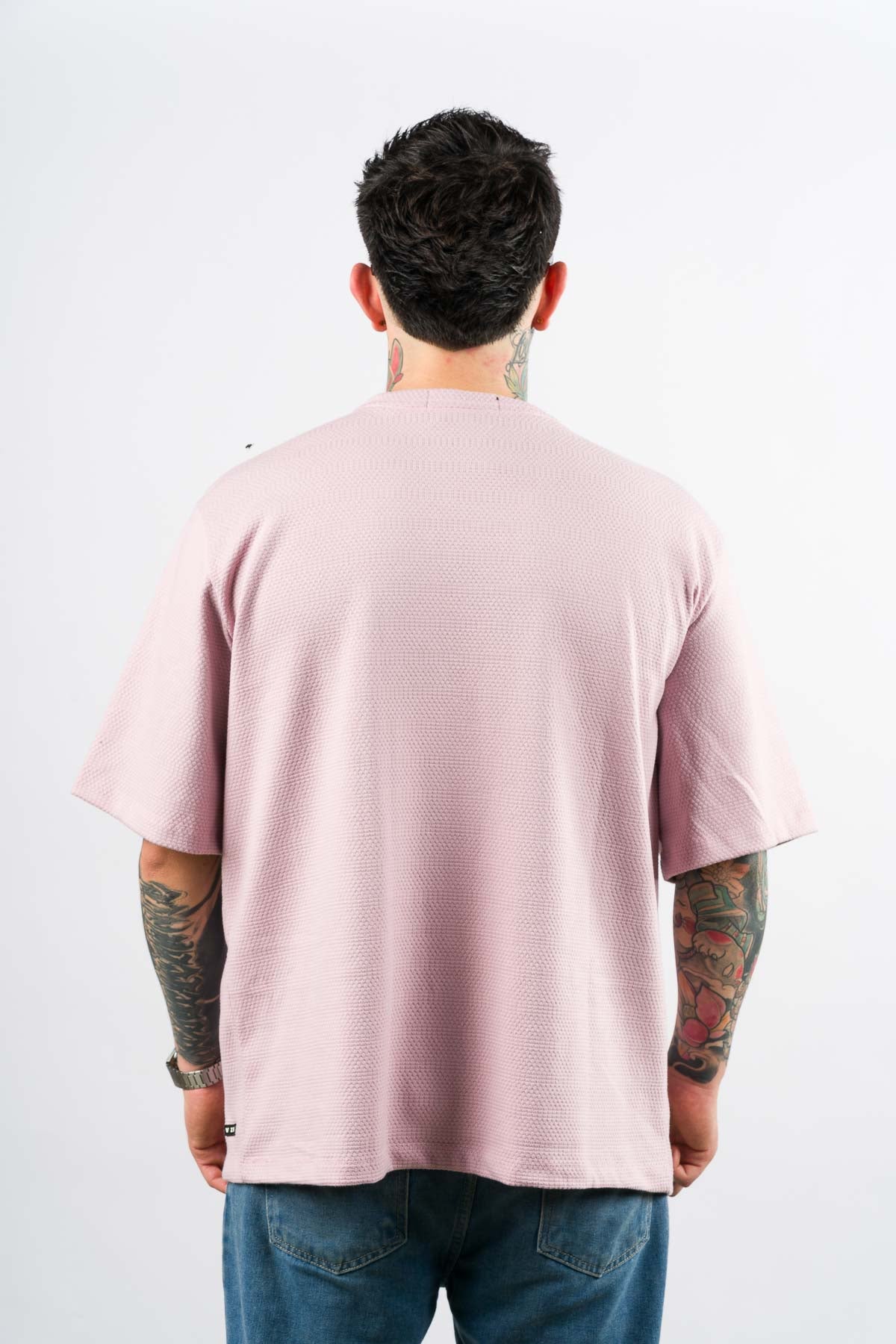T-Shirt Over Text ch rosa - Voszmen