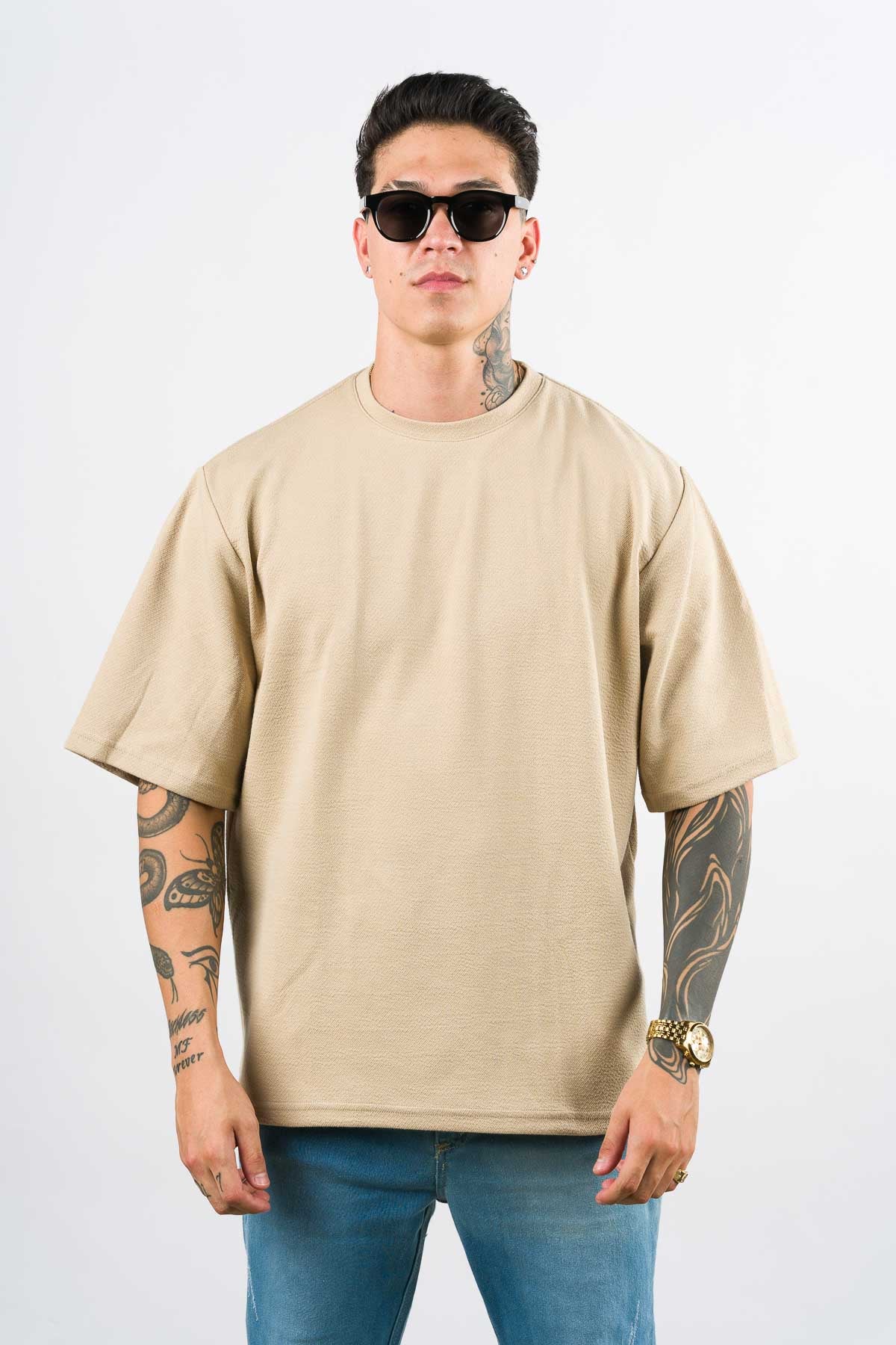 T-Shirt Over Text By Beige - Voszmen