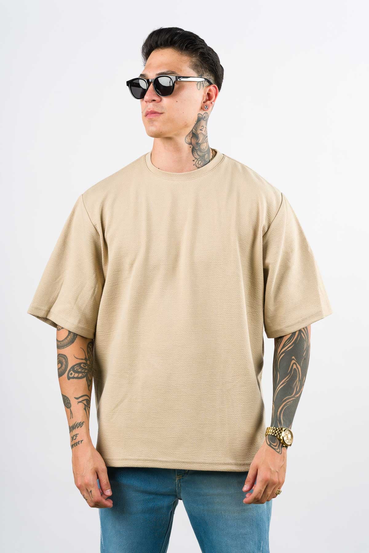 T-Shirt Over Text By Beige - Voszmen