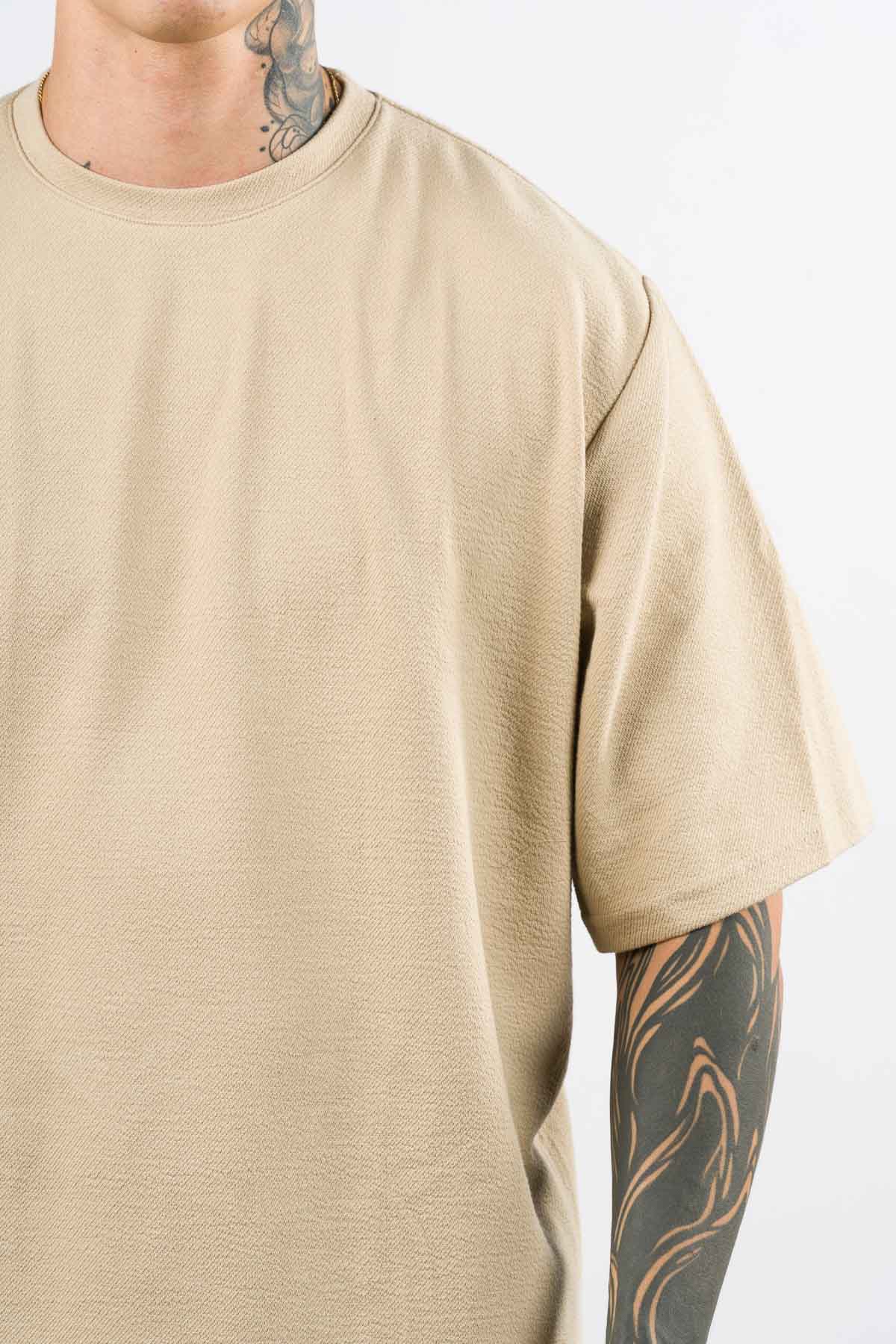 T-Shirt Over Text By Beige - Voszmen
